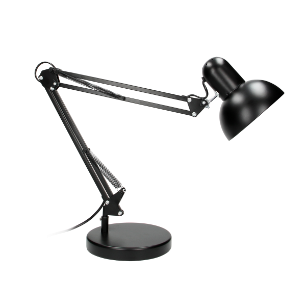 DEON desk lamp, 10W, E27, high, steel, black DEON desk lamp, 10W, E27, high, steel, black